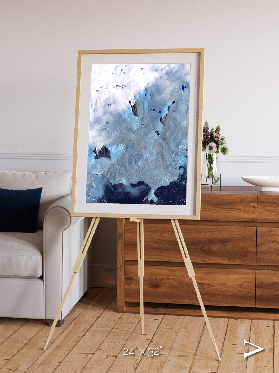Waterways, Greenland Coast Framed & Mounted Print