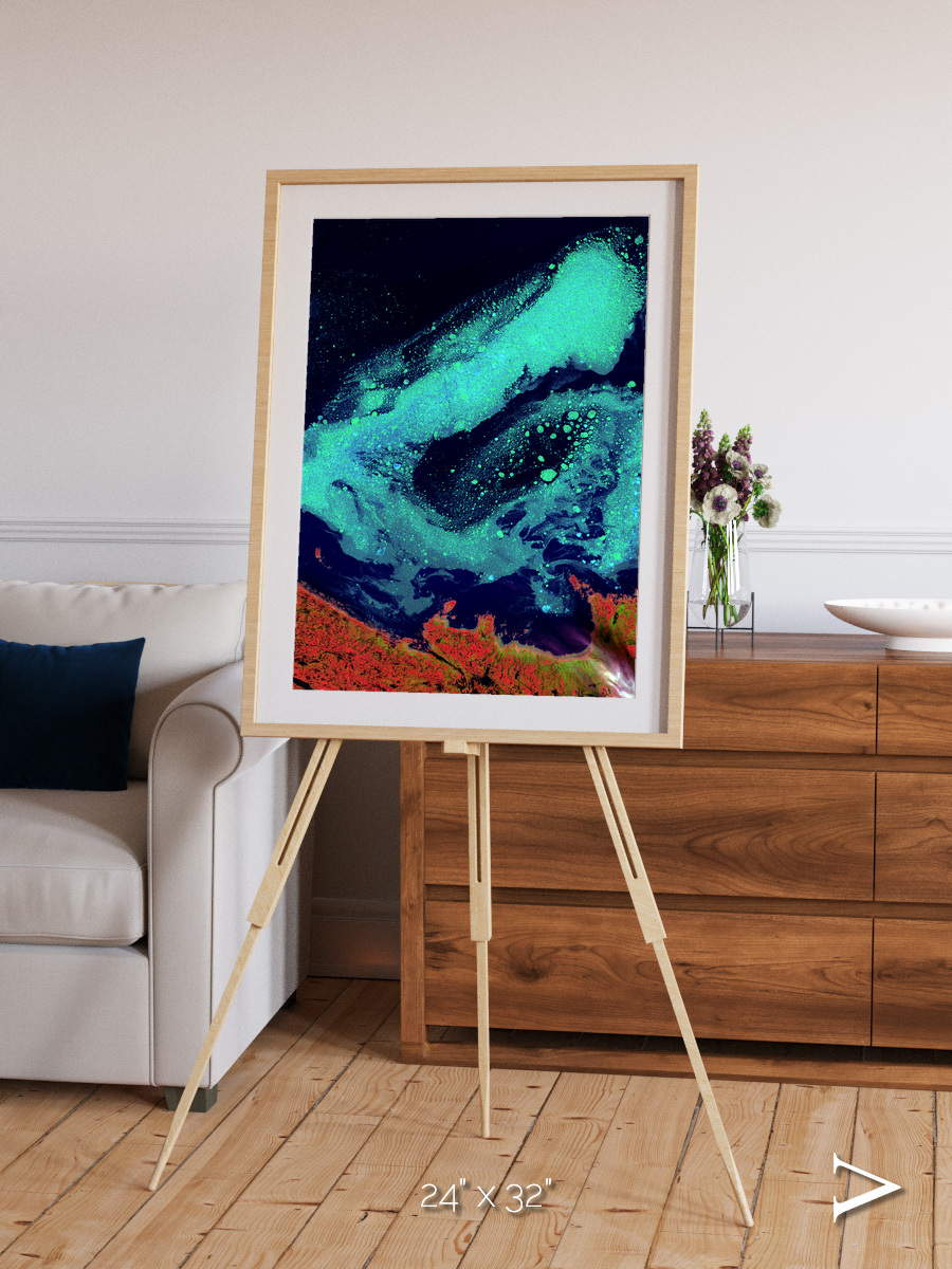 Frozen Currents, Foxe Basin Framed & Mounted Print