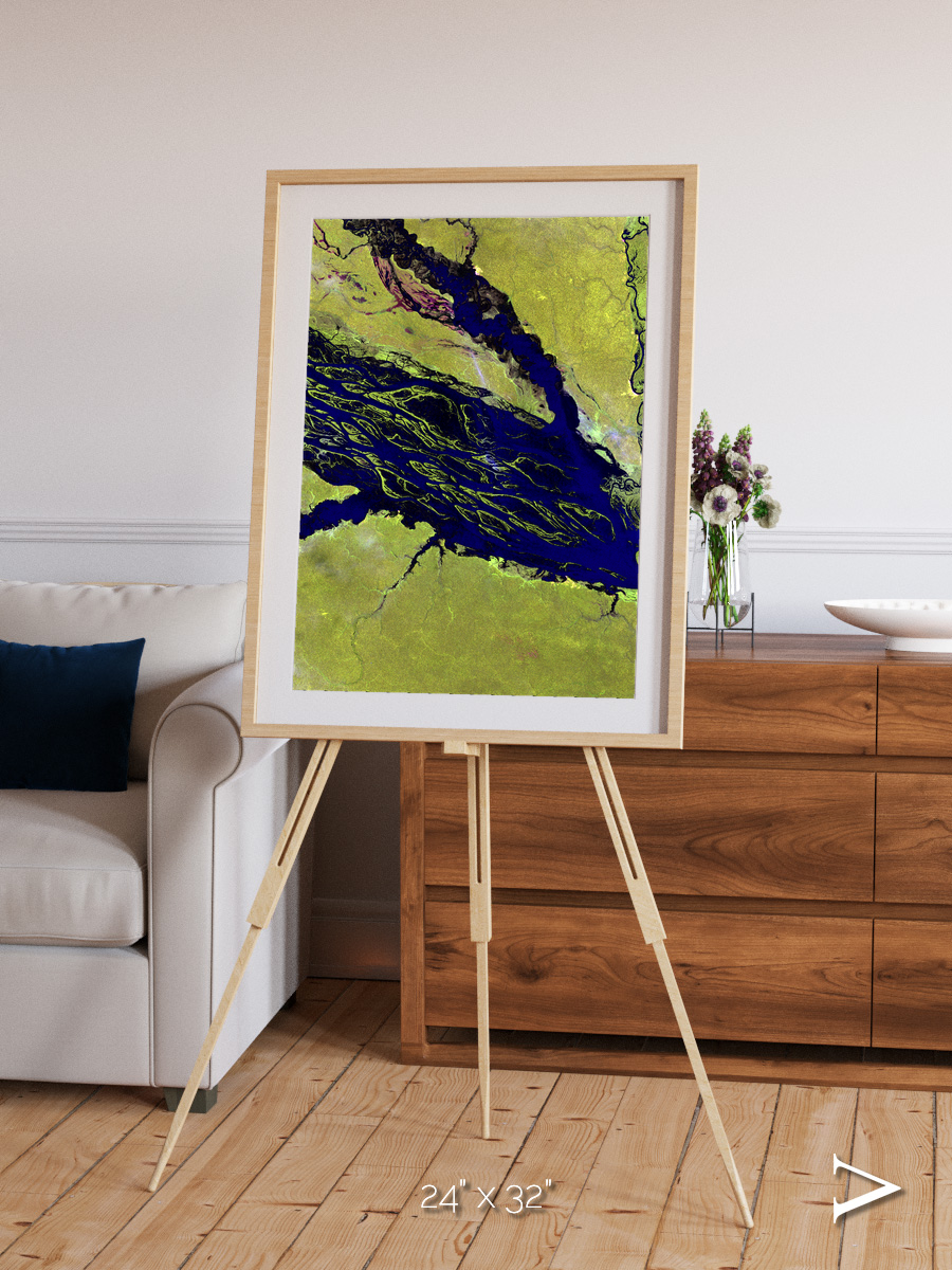 Painted Archipelago, Jau Park Framed & Mounted Print