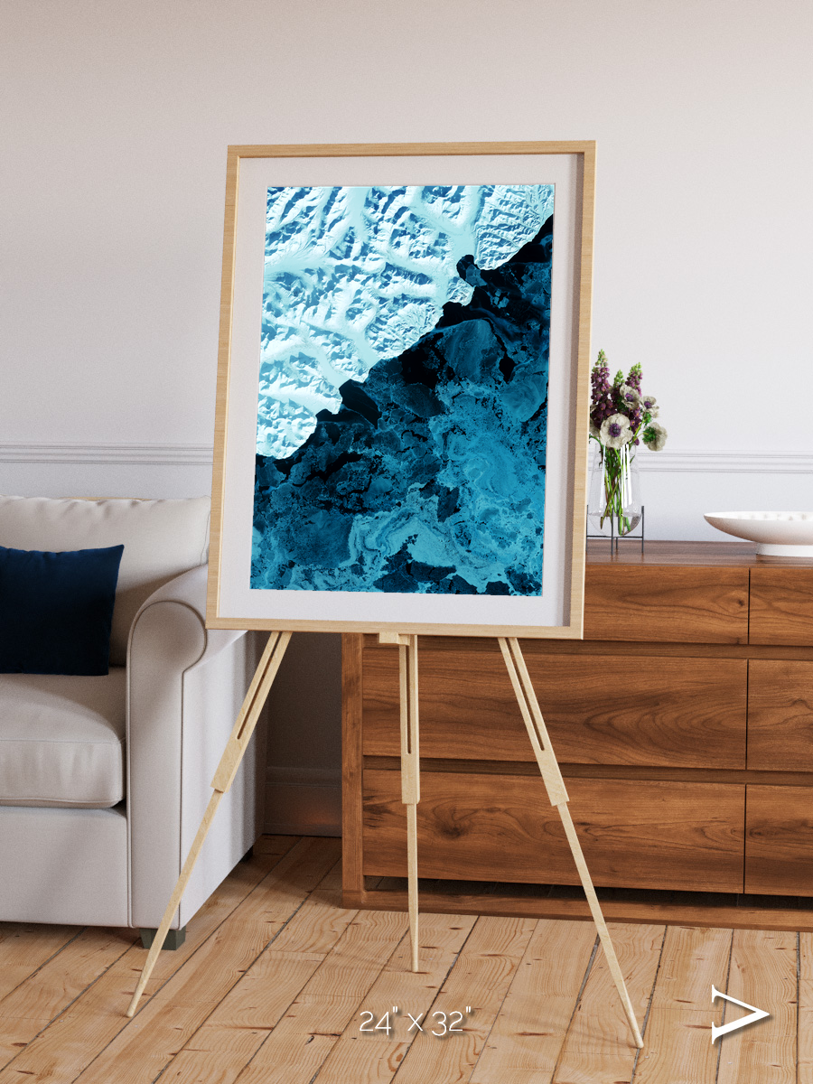 Glacial Passage, Kamchatka Peninsula Framed & Mounted Print