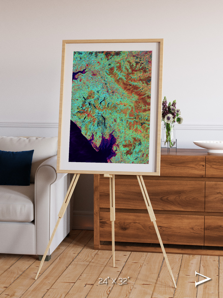 Polar Flow, Lake District Framed & Mounted Print