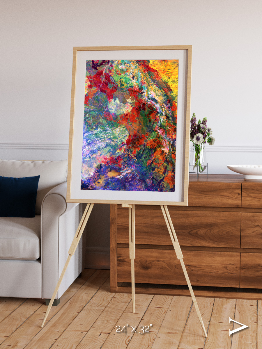 Melted Earth, Great Sandy Desert Framed & Mounted Print