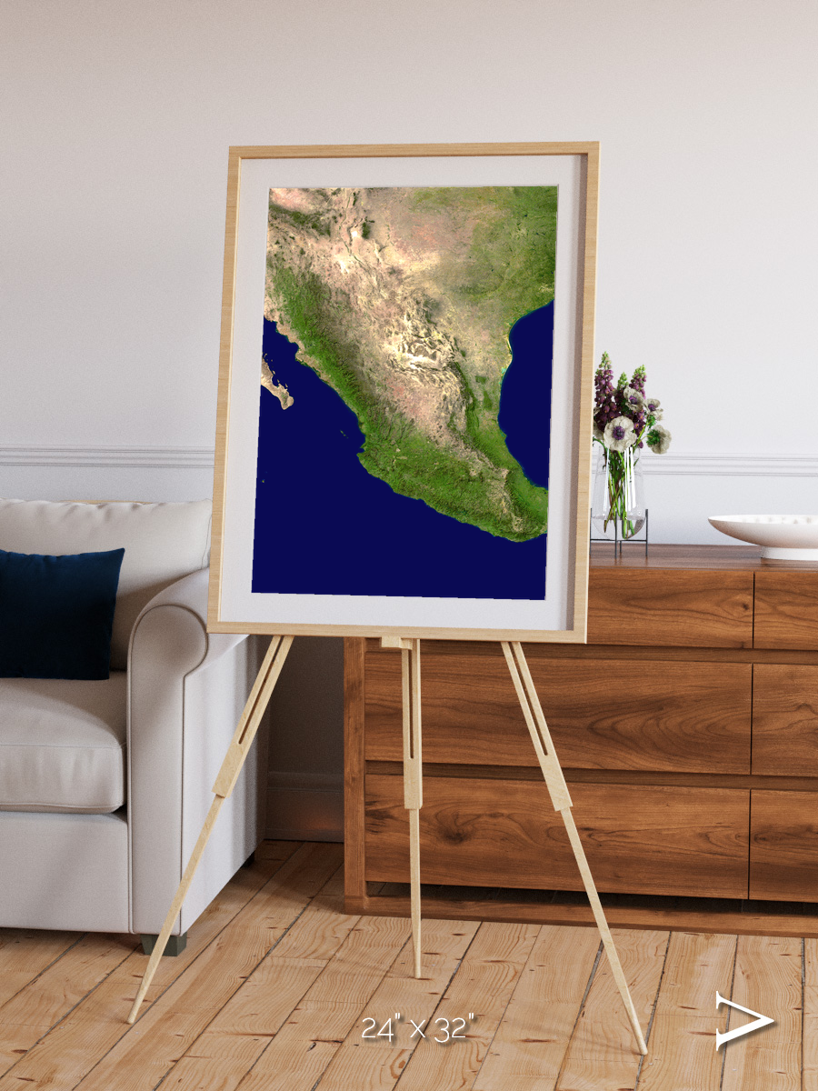 Windwritten Sands, Mexico and Central America Framed & Mounted Print