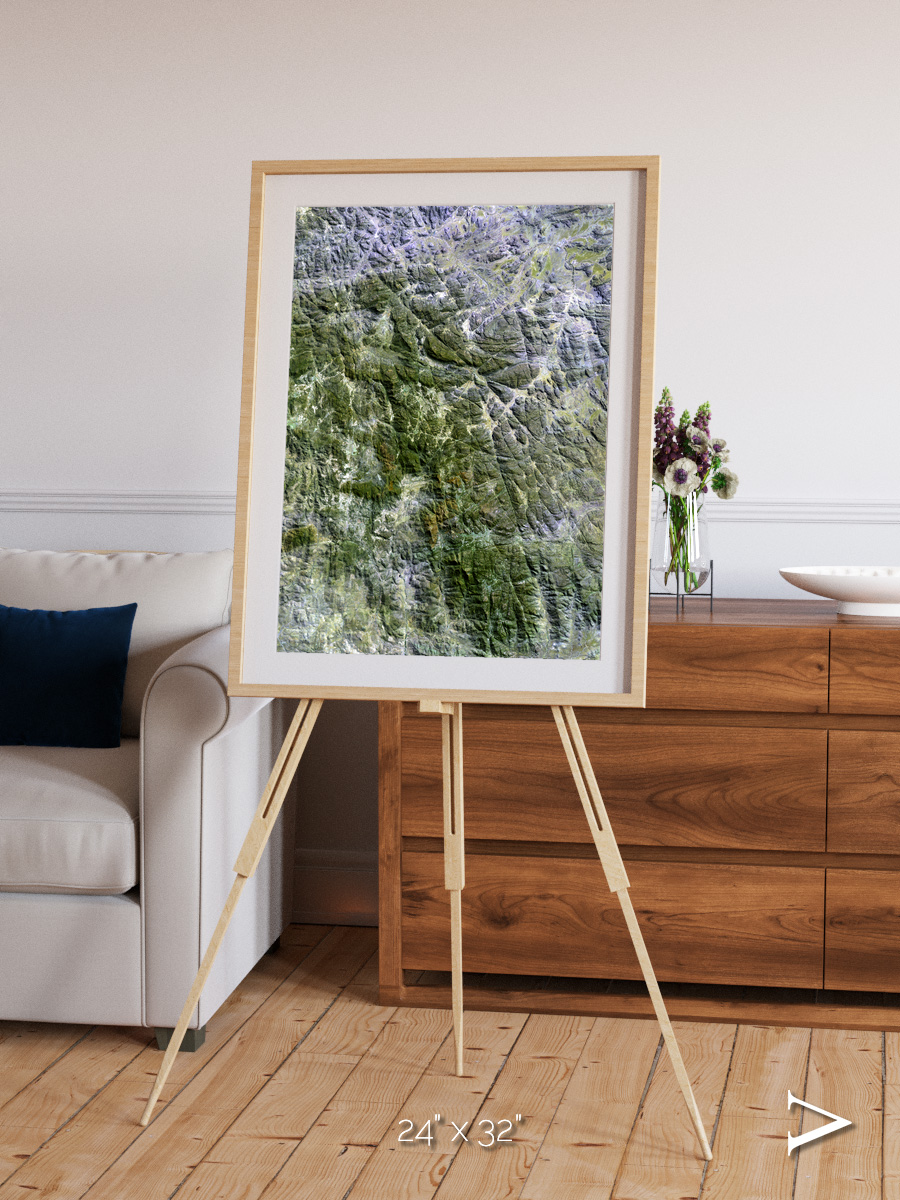 Earth in Colour, Namaqualand Framed & Mounted Print
