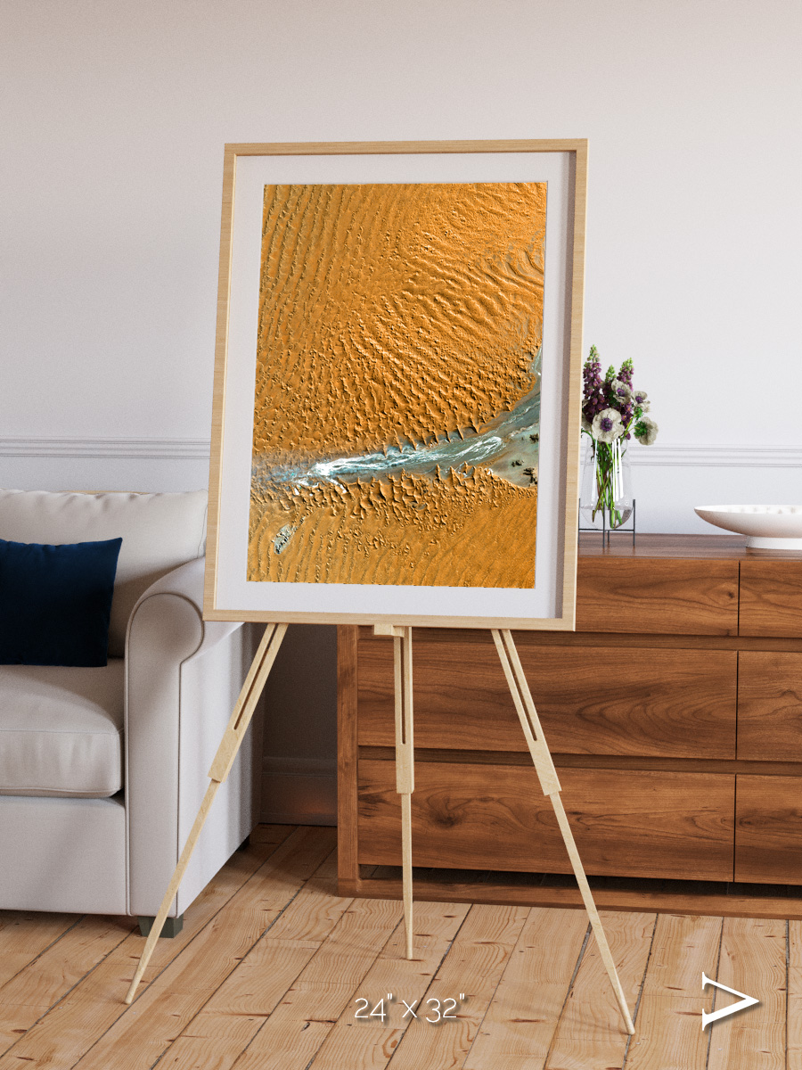 Sands in Motion, Namib Desert Framed & Mounted Print