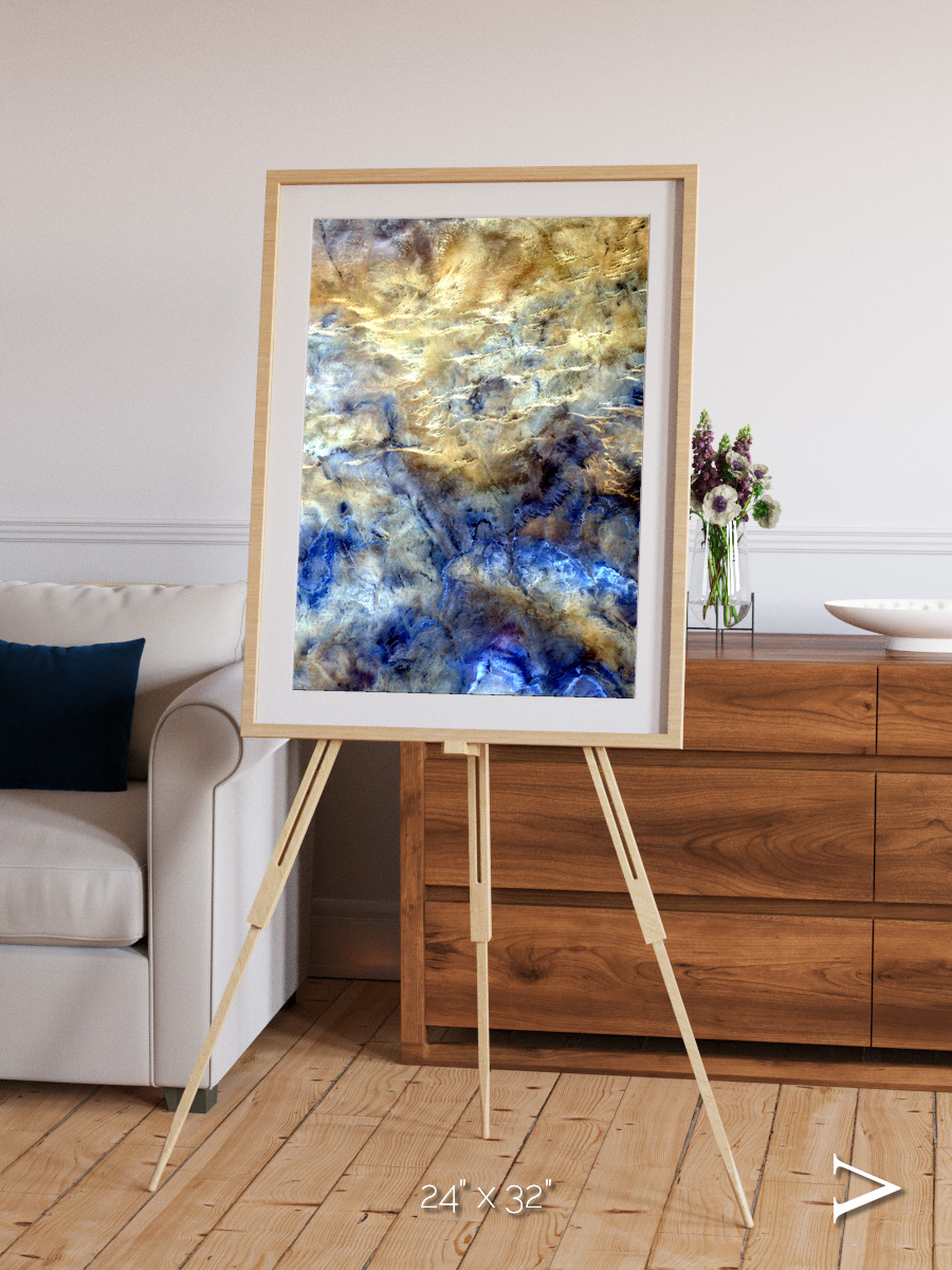 Heat Scars, No Mans Land Framed & Mounted Print