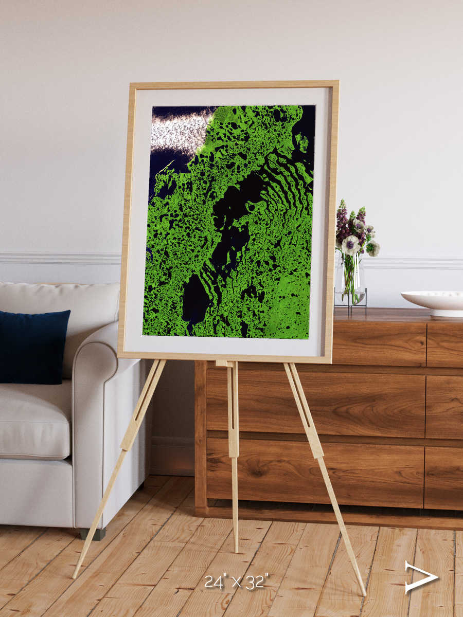Tundra Reach, Liverpool Bay Framed & Mounted Print