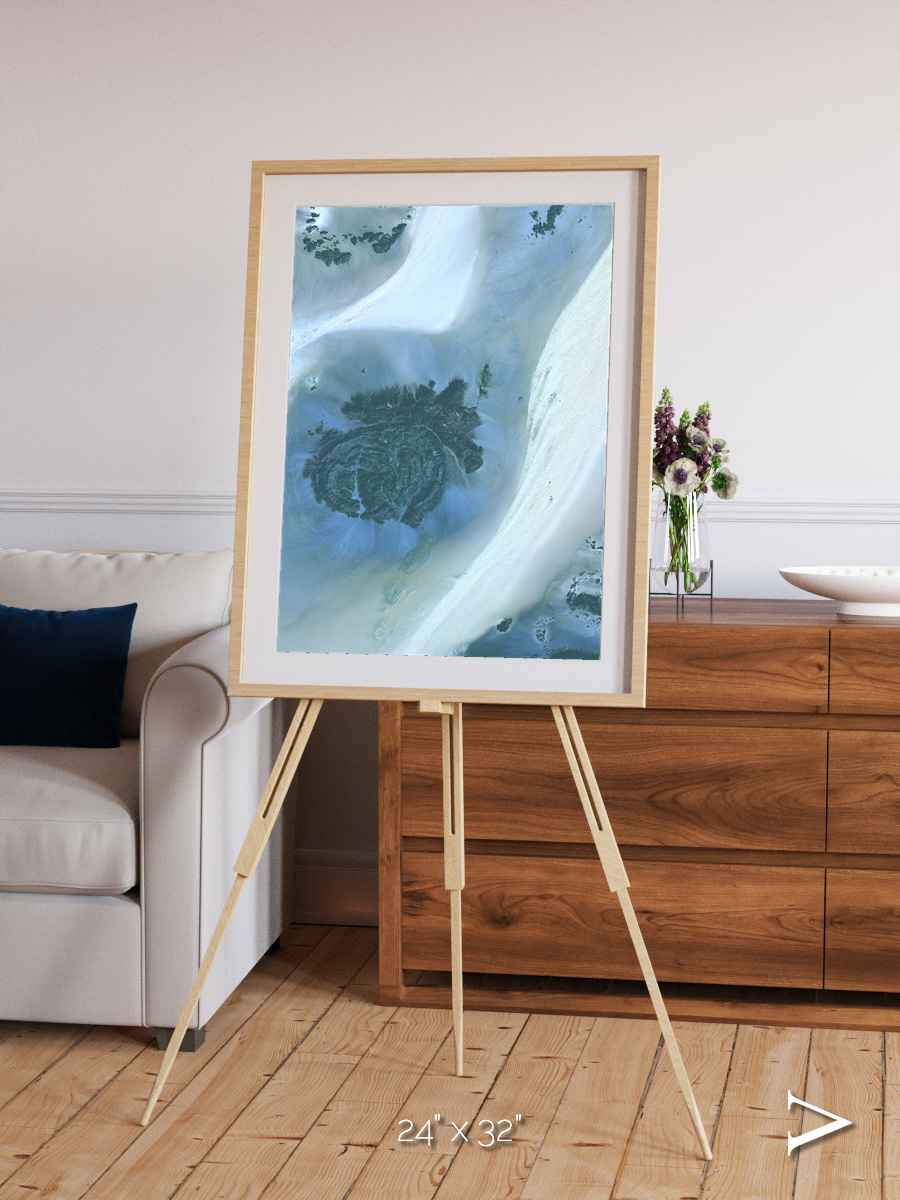 Shifting Dunes, Sahara Desert Framed & Mounted Print