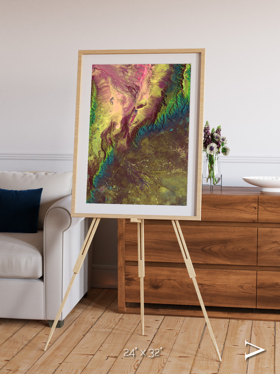 Textured Earth, Sierra de Velasco Framed & Mounted Print