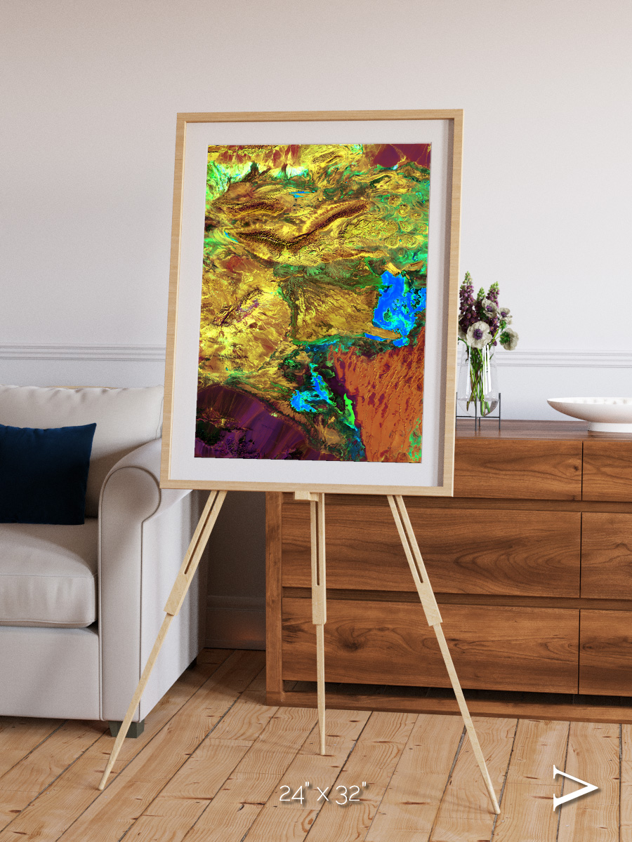 Salt and Storm, Dasht-e Kavir Framed & Mounted Print