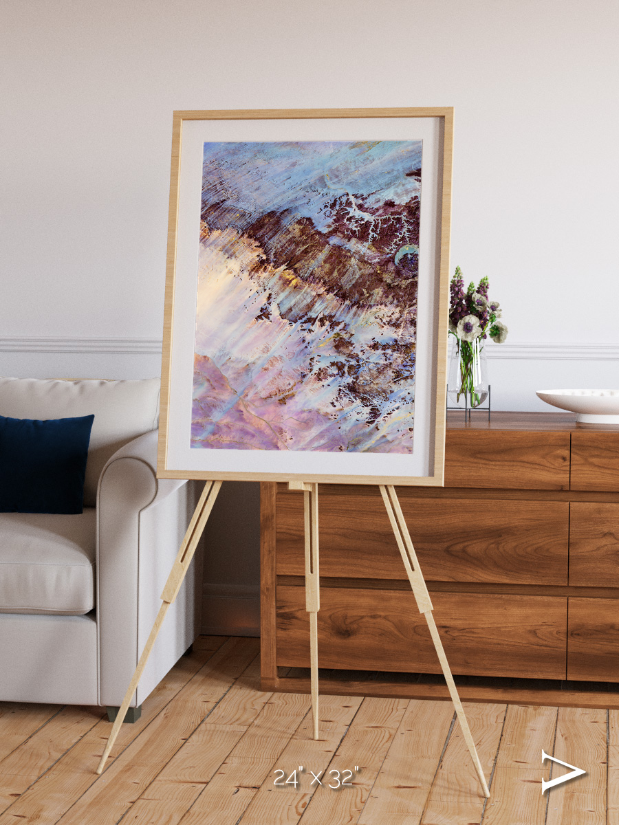 Storm and Stillness, Gweni-Fada Framed & Mounted Print