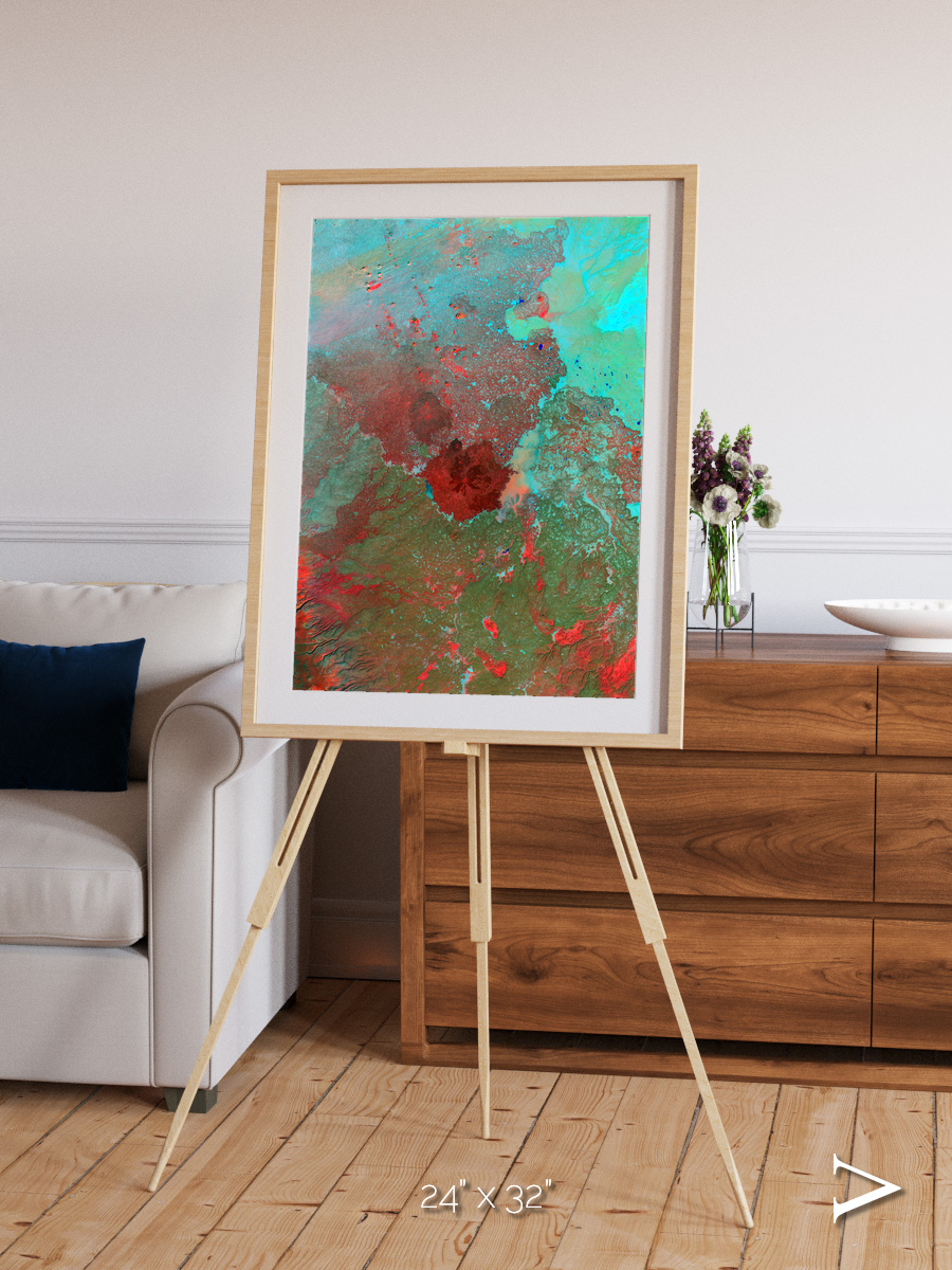 Shifting Dunes, The Syrian Desert Framed & Mounted Print