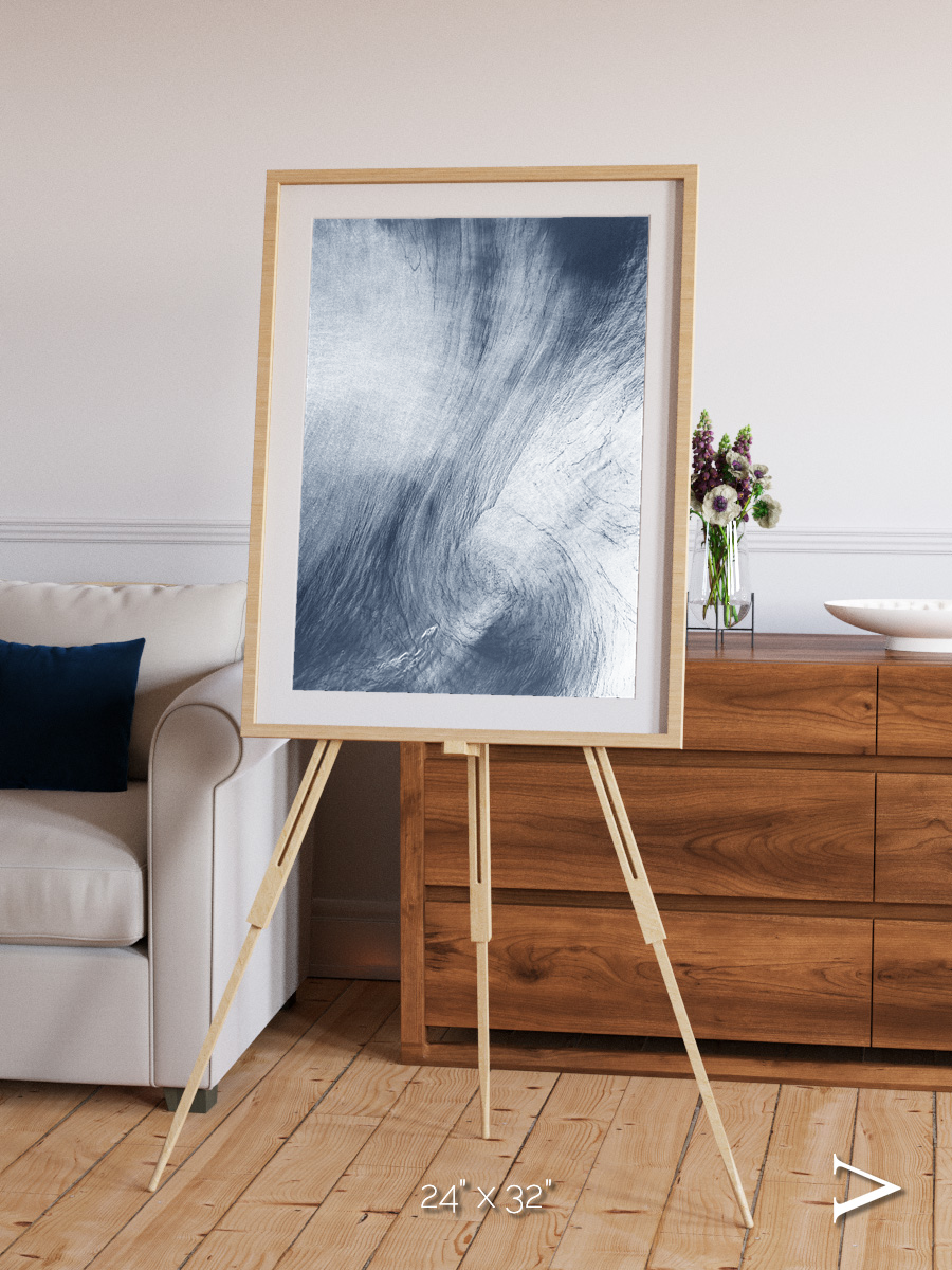 Wind Signatures, Whirlpool Cloud Framed & Mounted Print