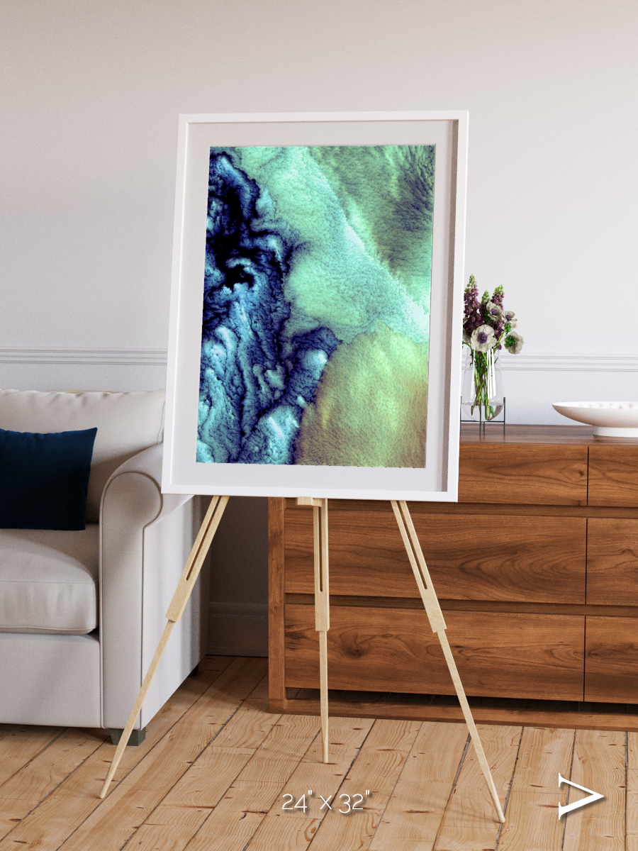 Shifting Skies, Aleutian Islands Framed & Mounted Print