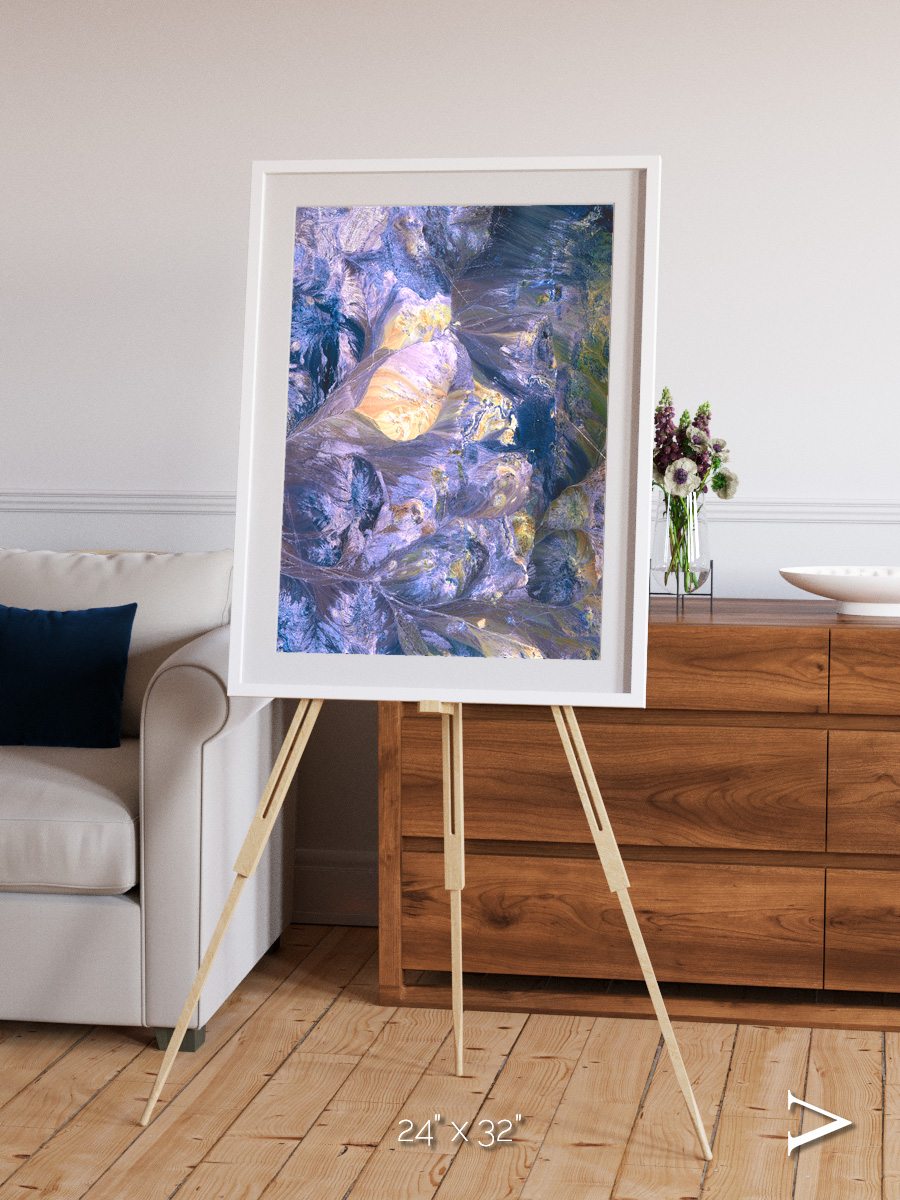 Heat Scars, Andes Framed & Mounted Print