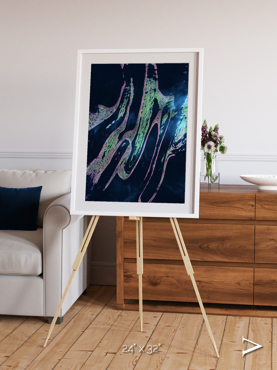 Painted Archipelago, Belcher Islands Framed & Mounted Print