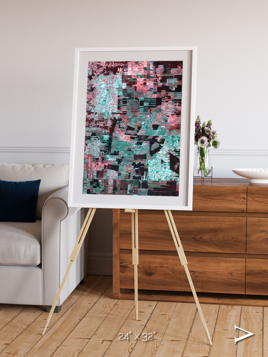 Fractured Canopy, Bolivia Framed & Mounted Print