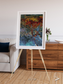 Geometric Fields, Eastern Kazakhstan Framed & Mounted Print