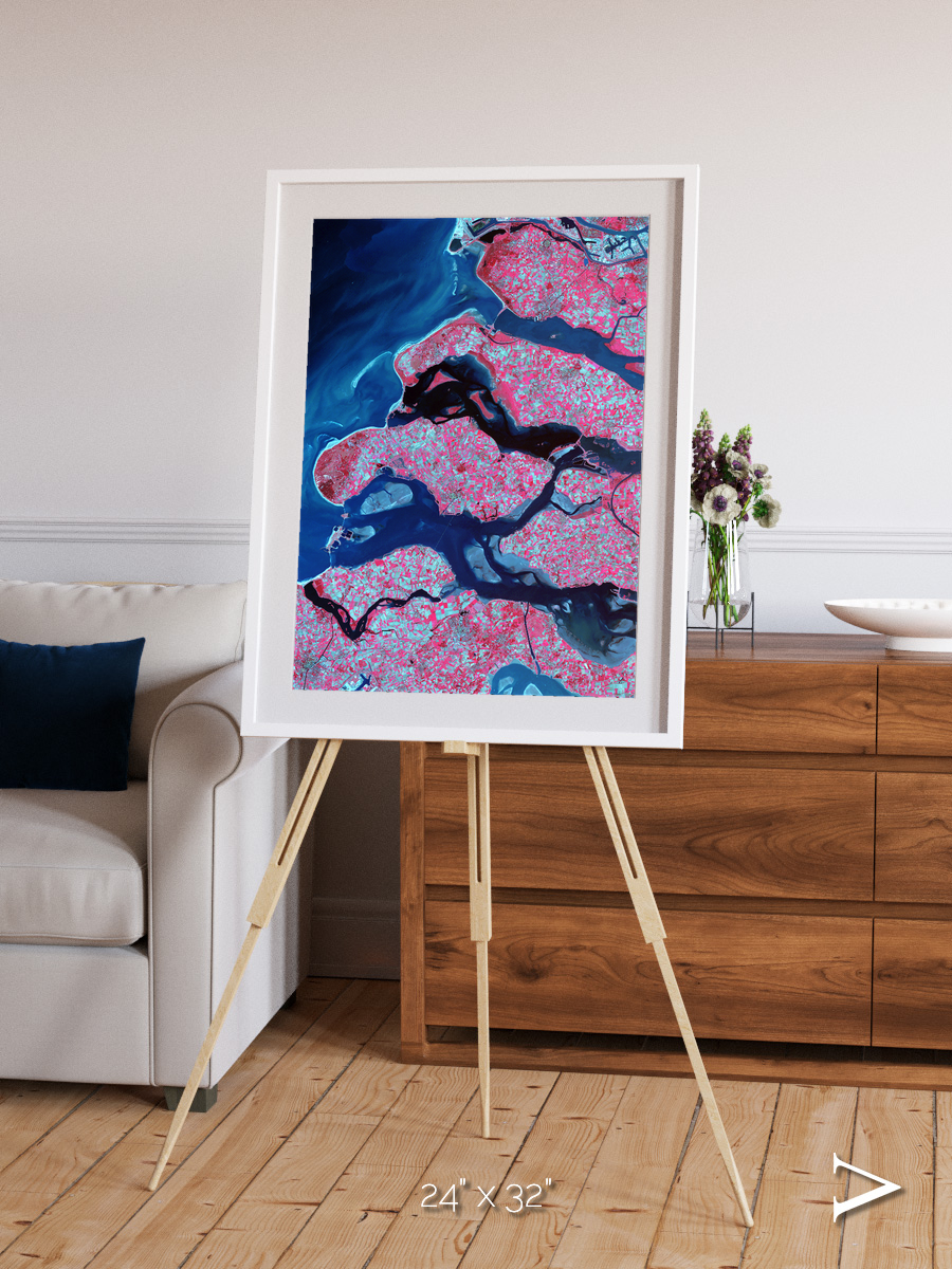 Windward Isles, Delta Region Netherlands Framed & Mounted Print