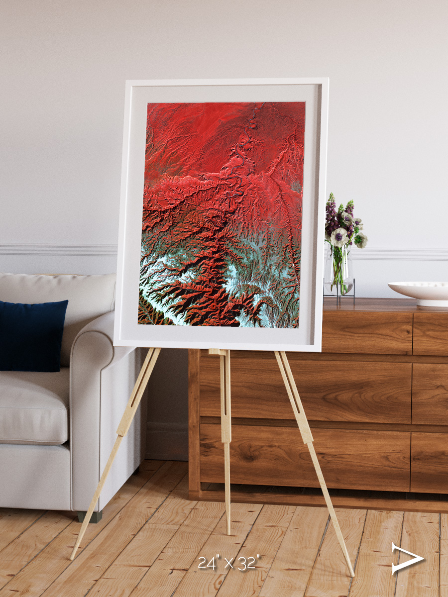 Ice River, Desolation Canyon Framed & Mounted Print