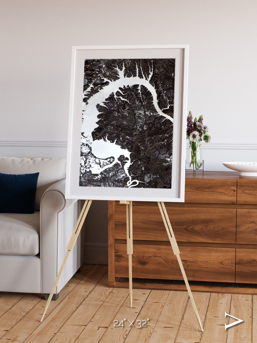 Dragon Lake, Siberia Framed & Mounted Print