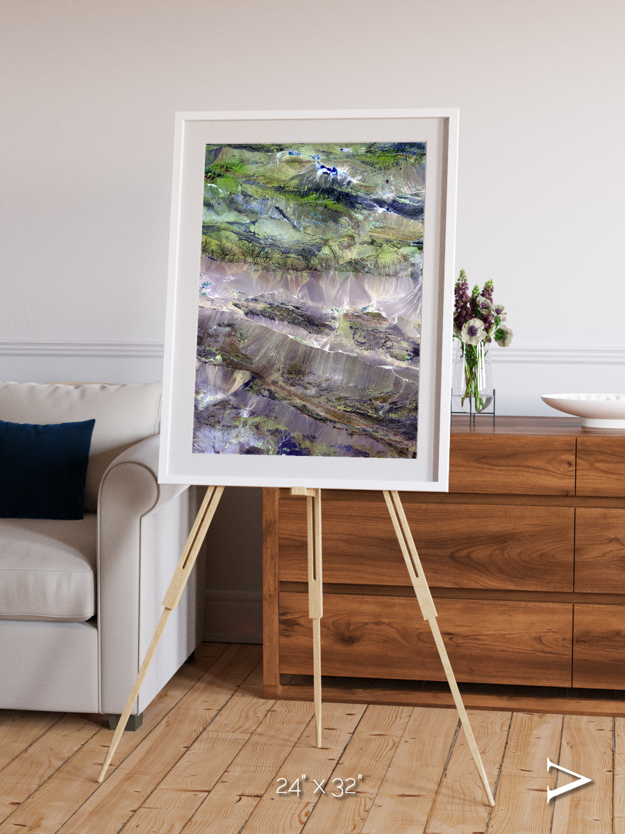 Arid Mosaic, Edrengiyn Nuruu Framed & Mounted Print