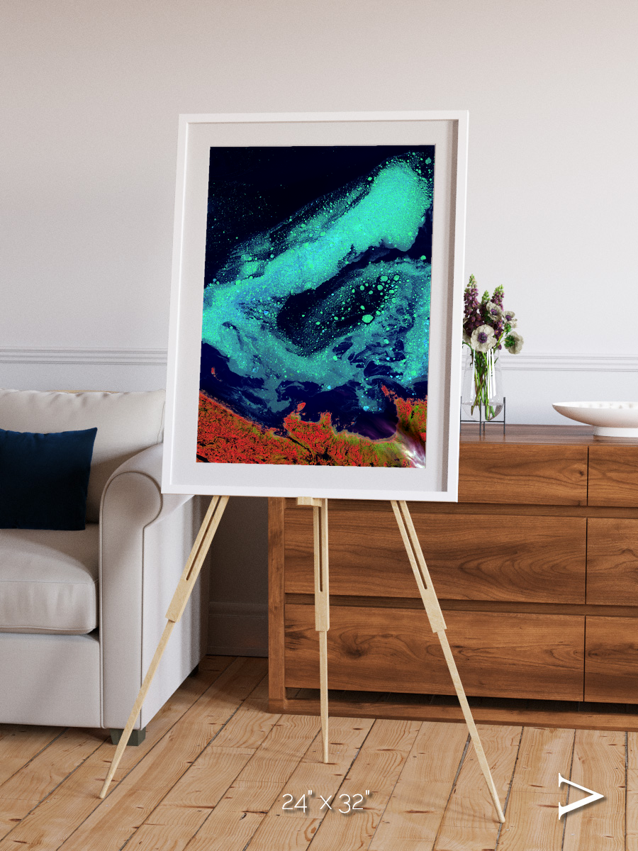 Frozen Currents, Foxe Basin Framed & Mounted Print