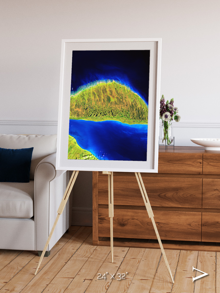 Coastal Fragments, Island Rebound Framed & Mounted Print