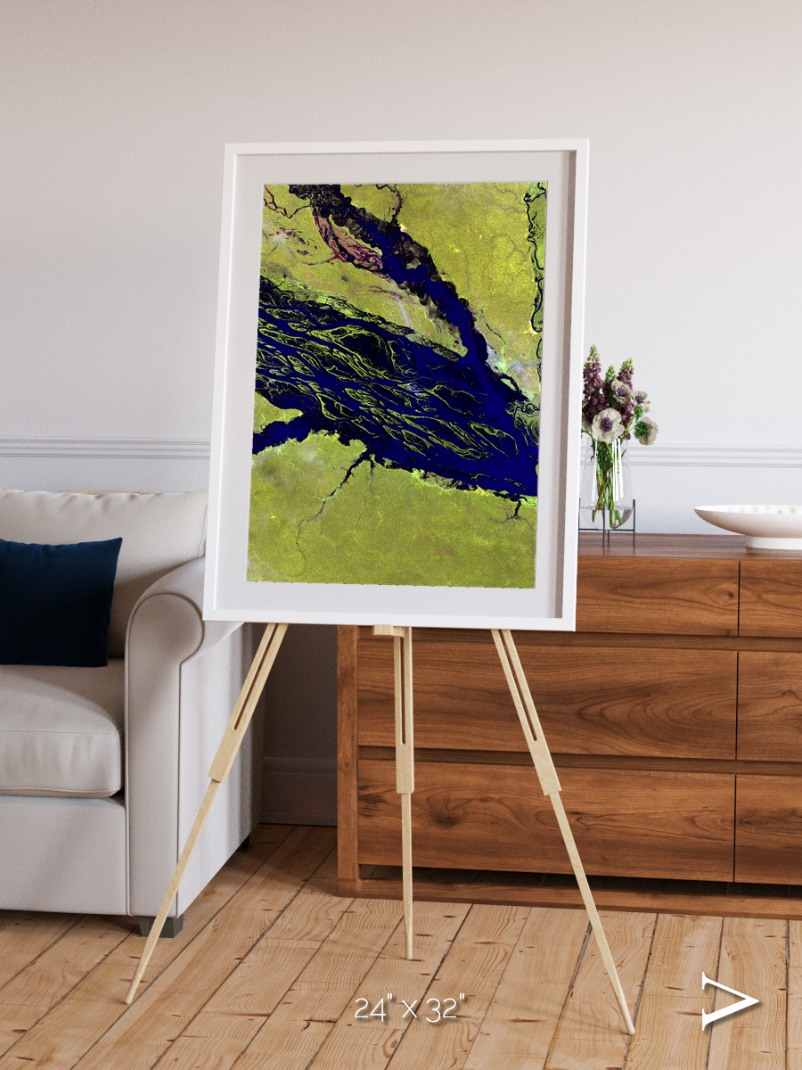 Painted Archipelago, Jau Park Framed & Mounted Print