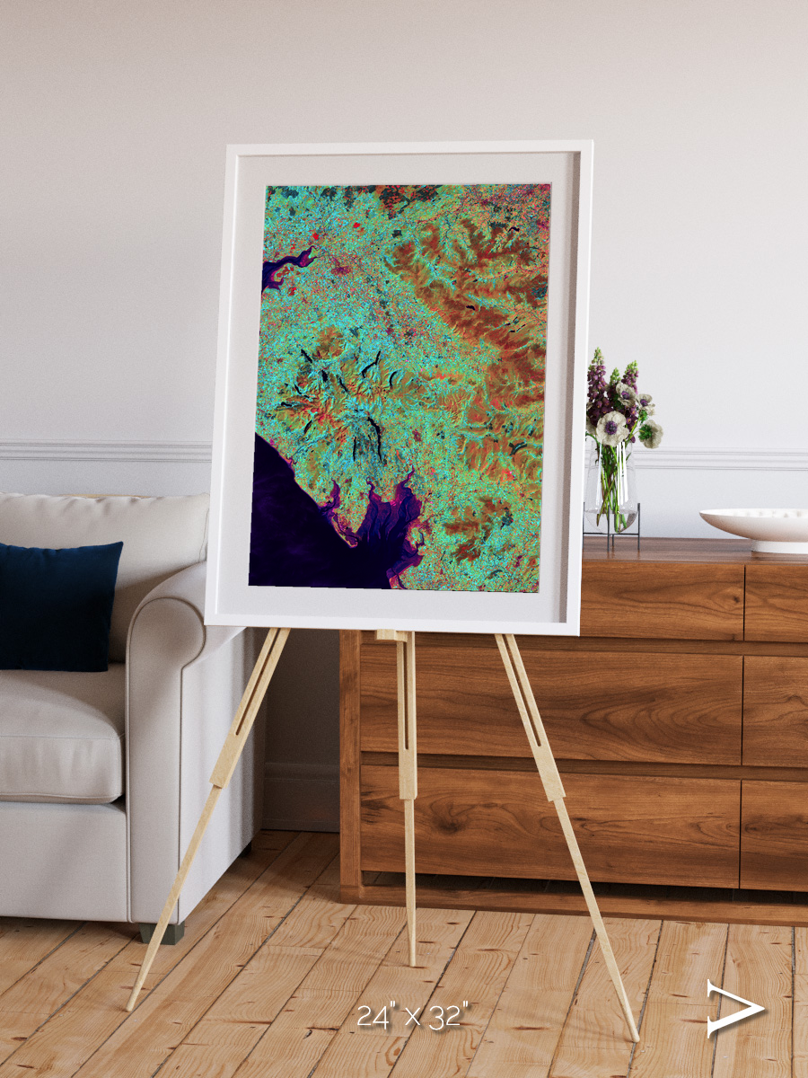 Polar Flow, Lake District Framed & Mounted Print
