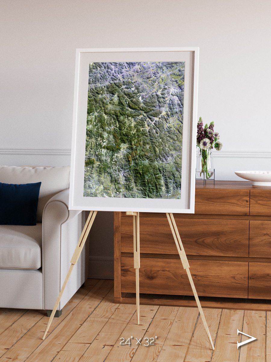 Earth in Colour, Namaqualand Framed & Mounted Print