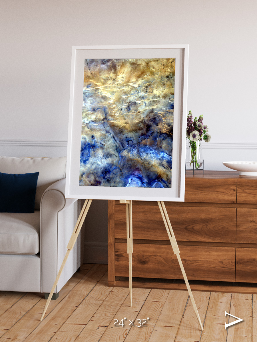 Heat Scars, No Mans Land Framed & Mounted Print