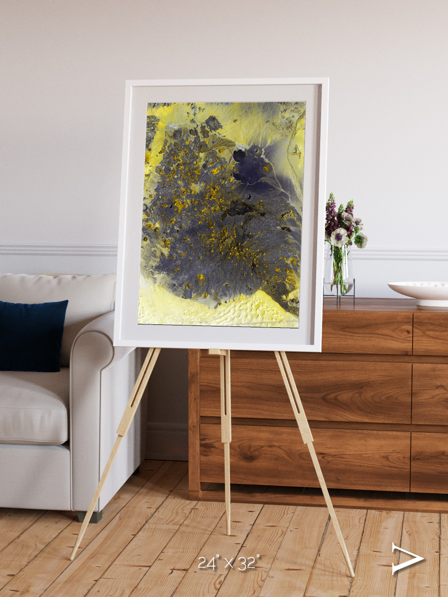 Dormant Giants, Pinacate Volcano Field Framed & Mounted Print