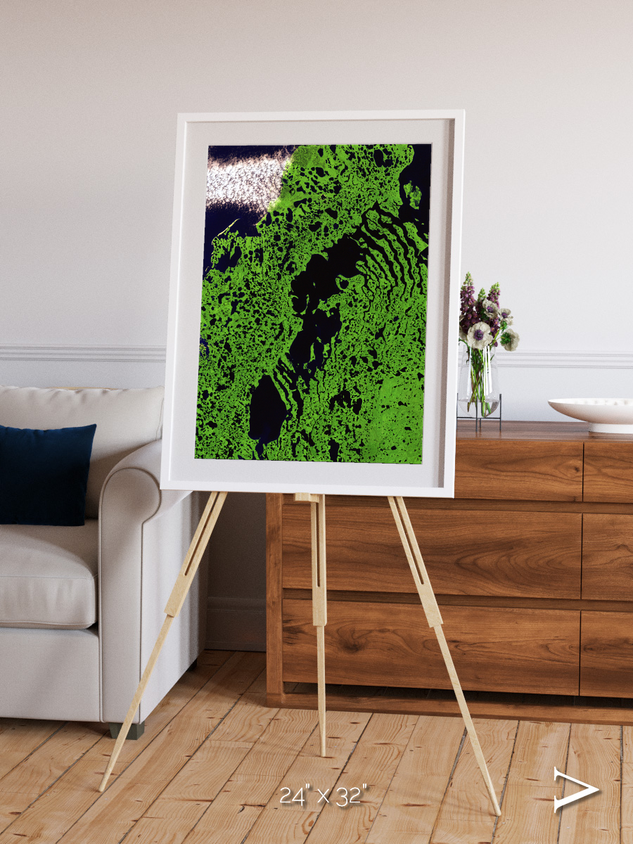 Tundra Reach, Liverpool Bay Framed & Mounted Print