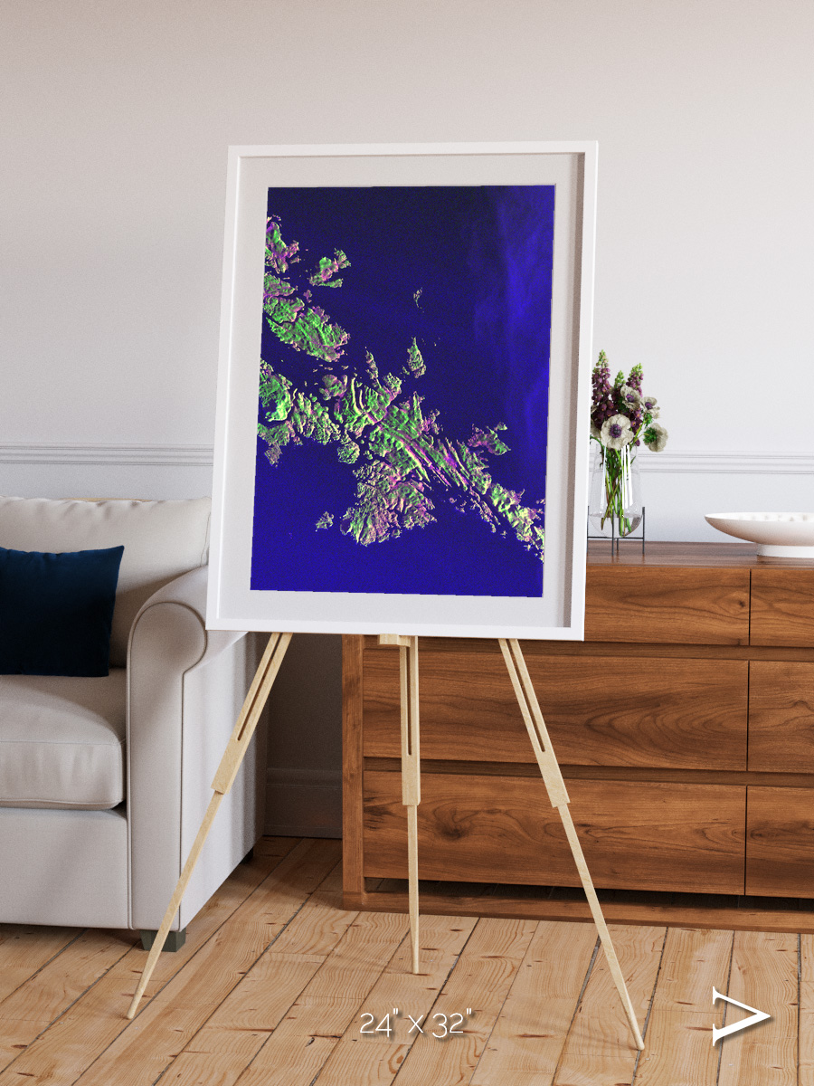 Remote Shores, Shetland Islands Framed & Mounted Print