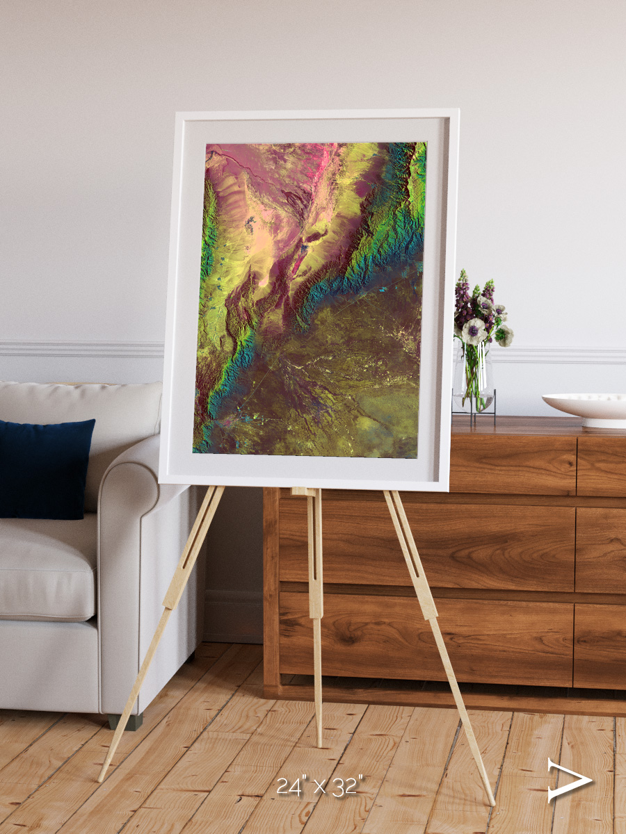 Textured Earth, Sierra de Velasco Framed & Mounted Print