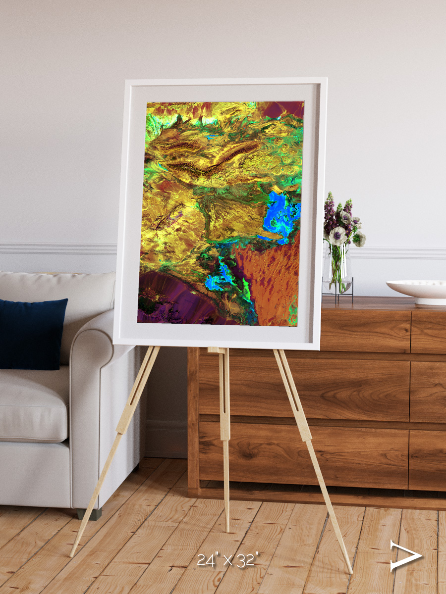 Salt and Storm, Dasht-e Kavir Framed & Mounted Print