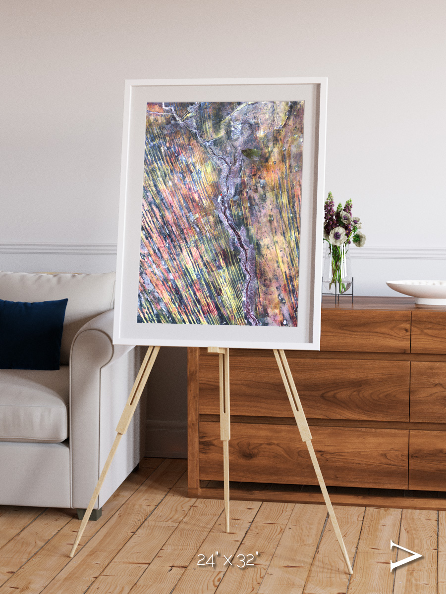 Crevasse Lines, The Optimist Framed & Mounted Print