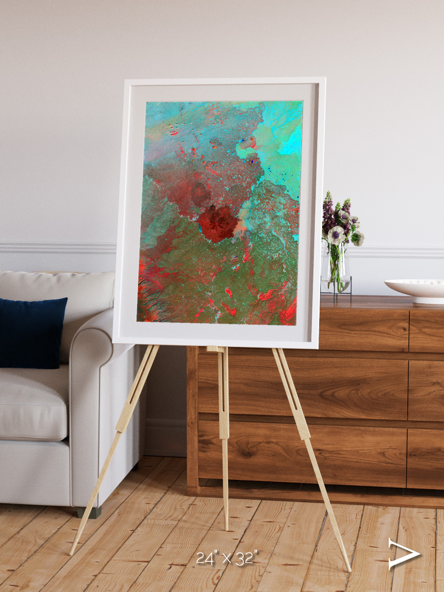Shifting Dunes, The Syrian Desert Framed & Mounted Print