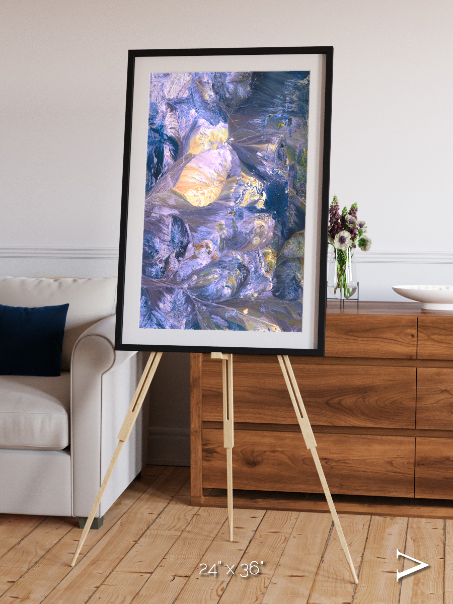 Heat Scars, Andes Framed & Mounted Print