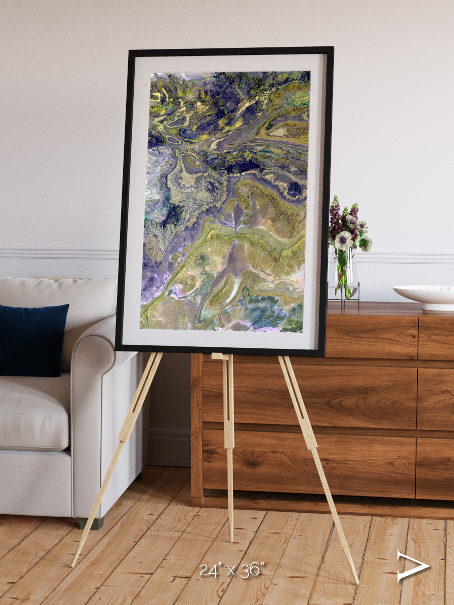 Mineral Horizons, Anti-Atlas Framed & Mounted Print
