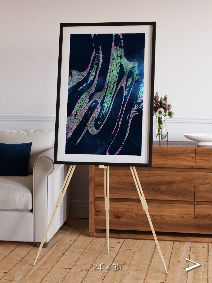Painted Archipelago, Belcher Islands Framed & Mounted Print