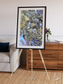 Lava Lines, Chilean Volcanoes Framed & Mounted Print