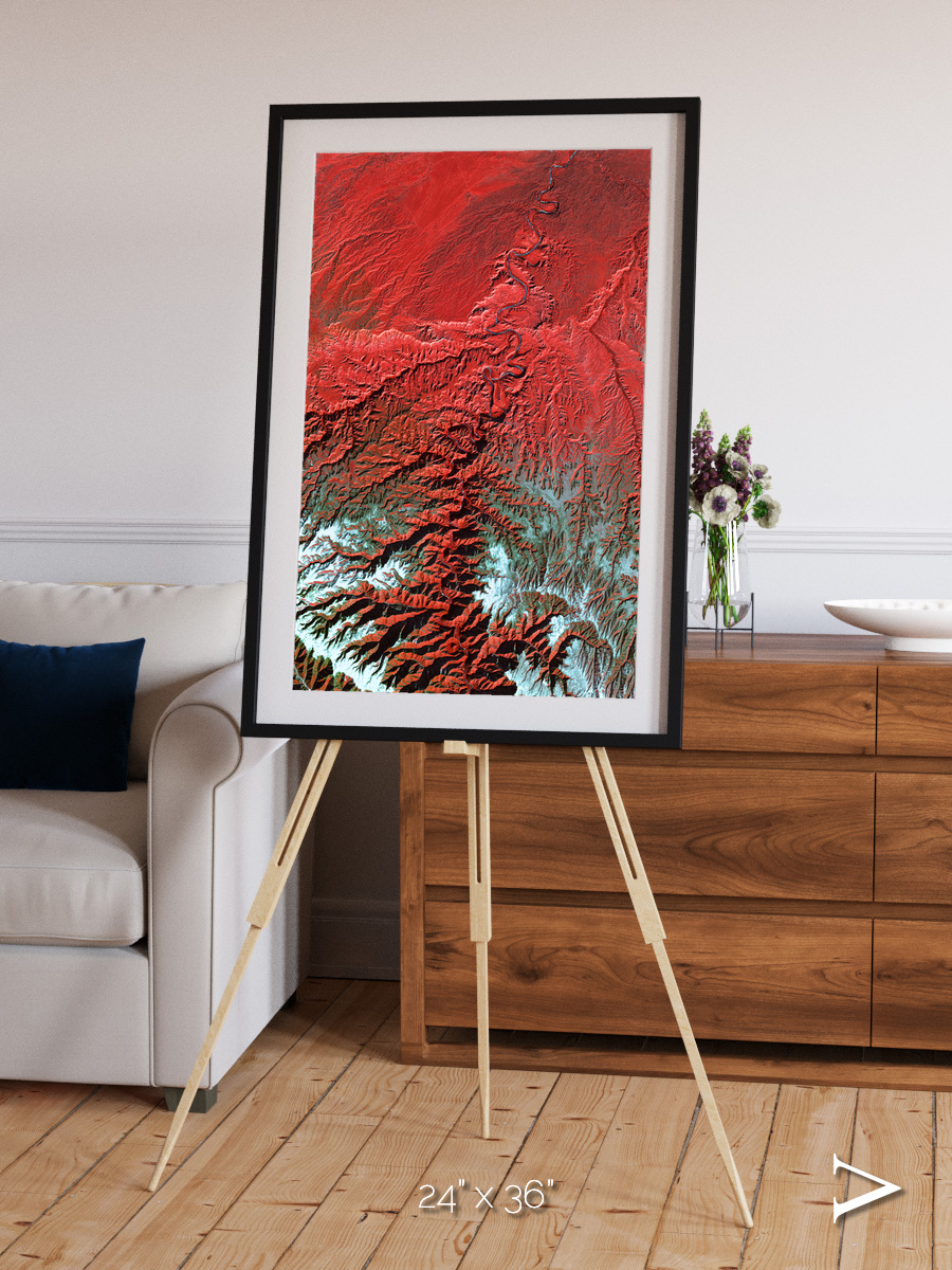 Ice River, Desolation Canyon Framed & Mounted Print