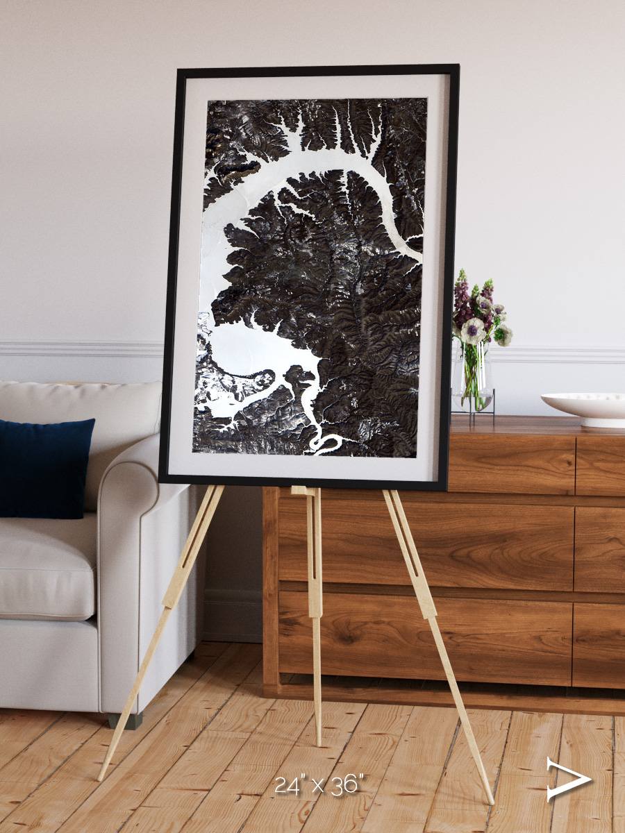 Dragon Lake, Siberia Framed & Mounted Print
