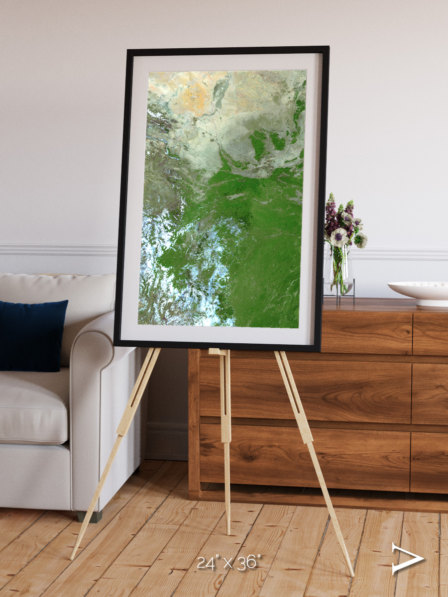 Sea Inlet, Eastern Asia Framed & Mounted Print