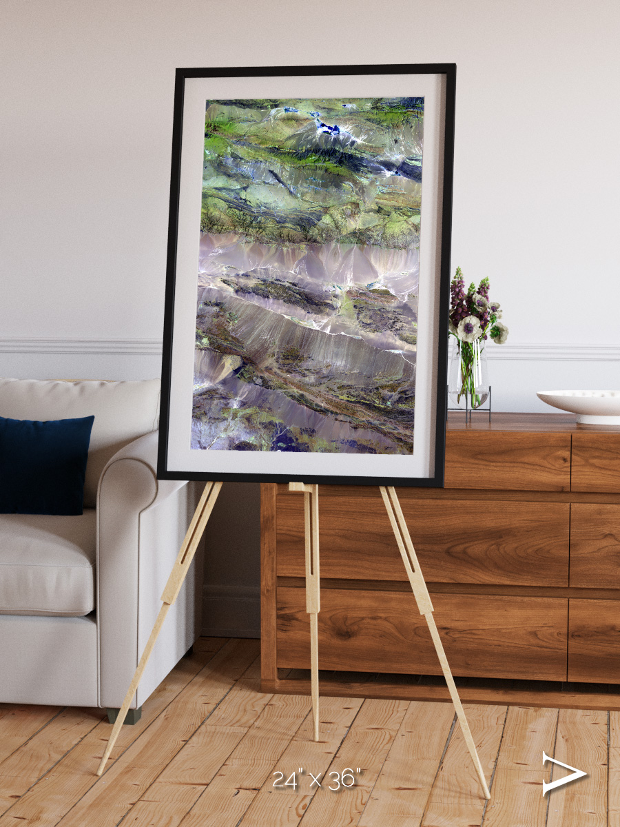 Arid Mosaic, Edrengiyn Nuruu Framed & Mounted Print