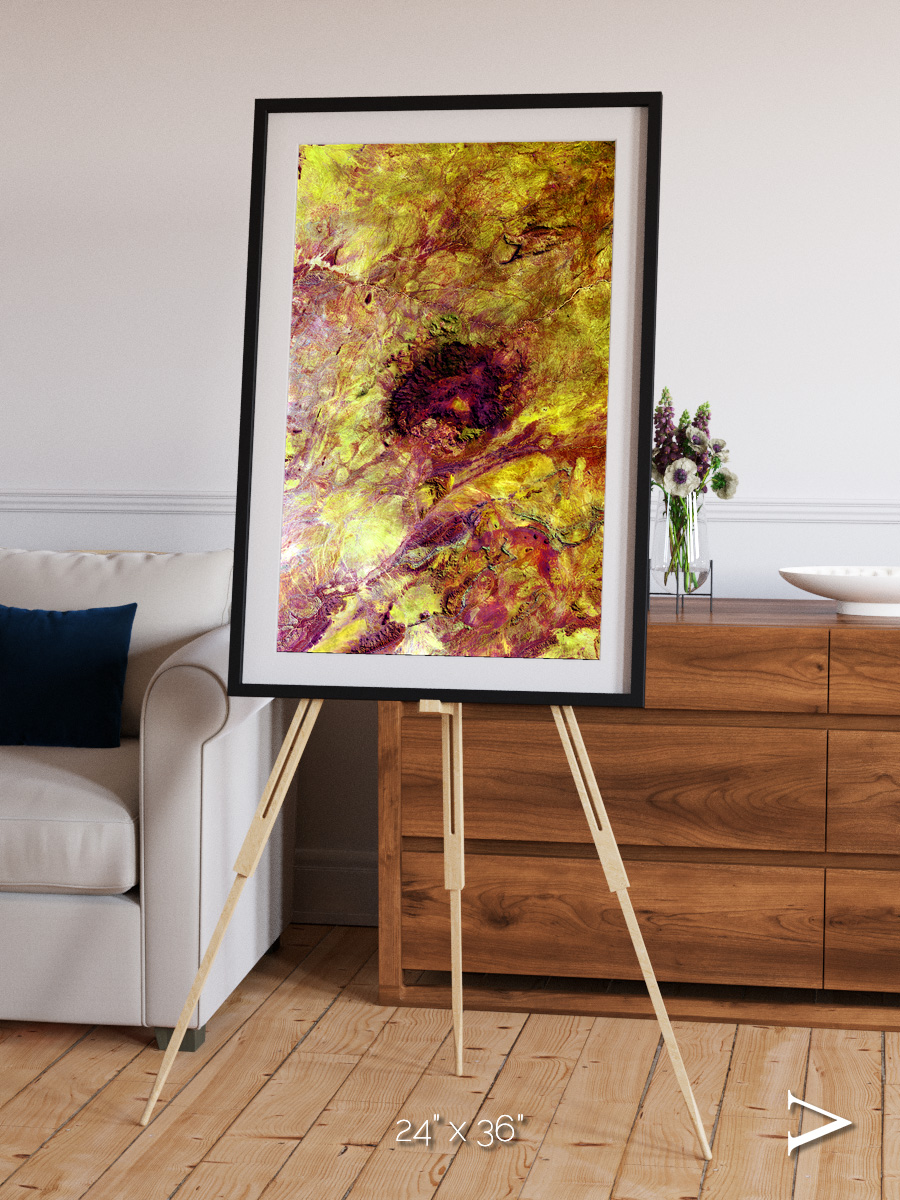 Magma Plains, Erongo Massif Framed & Mounted Print