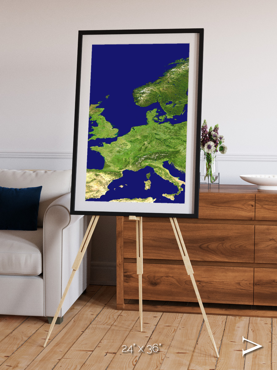 Arctic Outpost, Europe Framed & Mounted Print