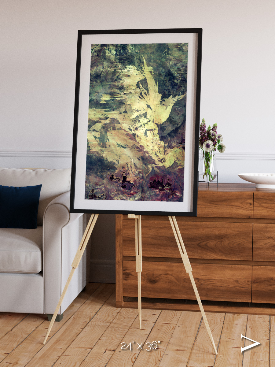 Windwritten Dunes, Great Sandy Scars Framed & Mounted Print